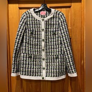 Kate Spade Pop Tweed Topper
Size 4 (oversized fit)